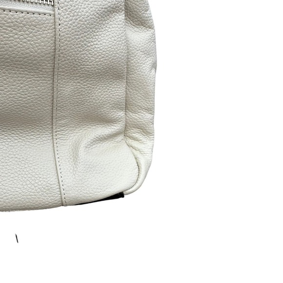 Cluci Leather Purse Womens Shoulder Bag Pebbled Leather White Smooth - Picture 7 of 15